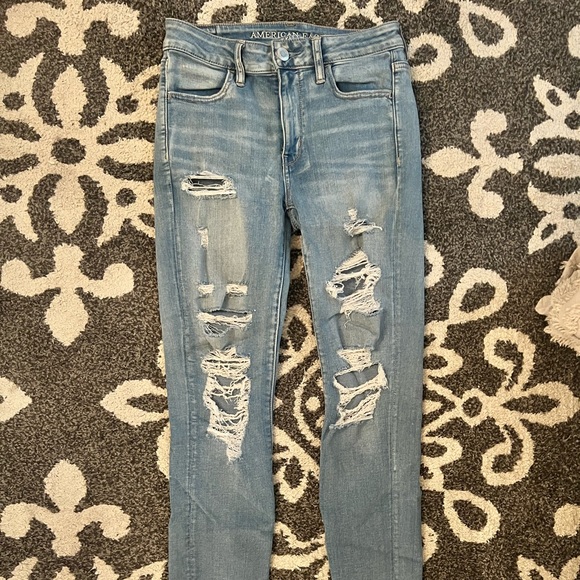 AE super stretch X skinny jeans - size 4 Long - Picture 1 of 6